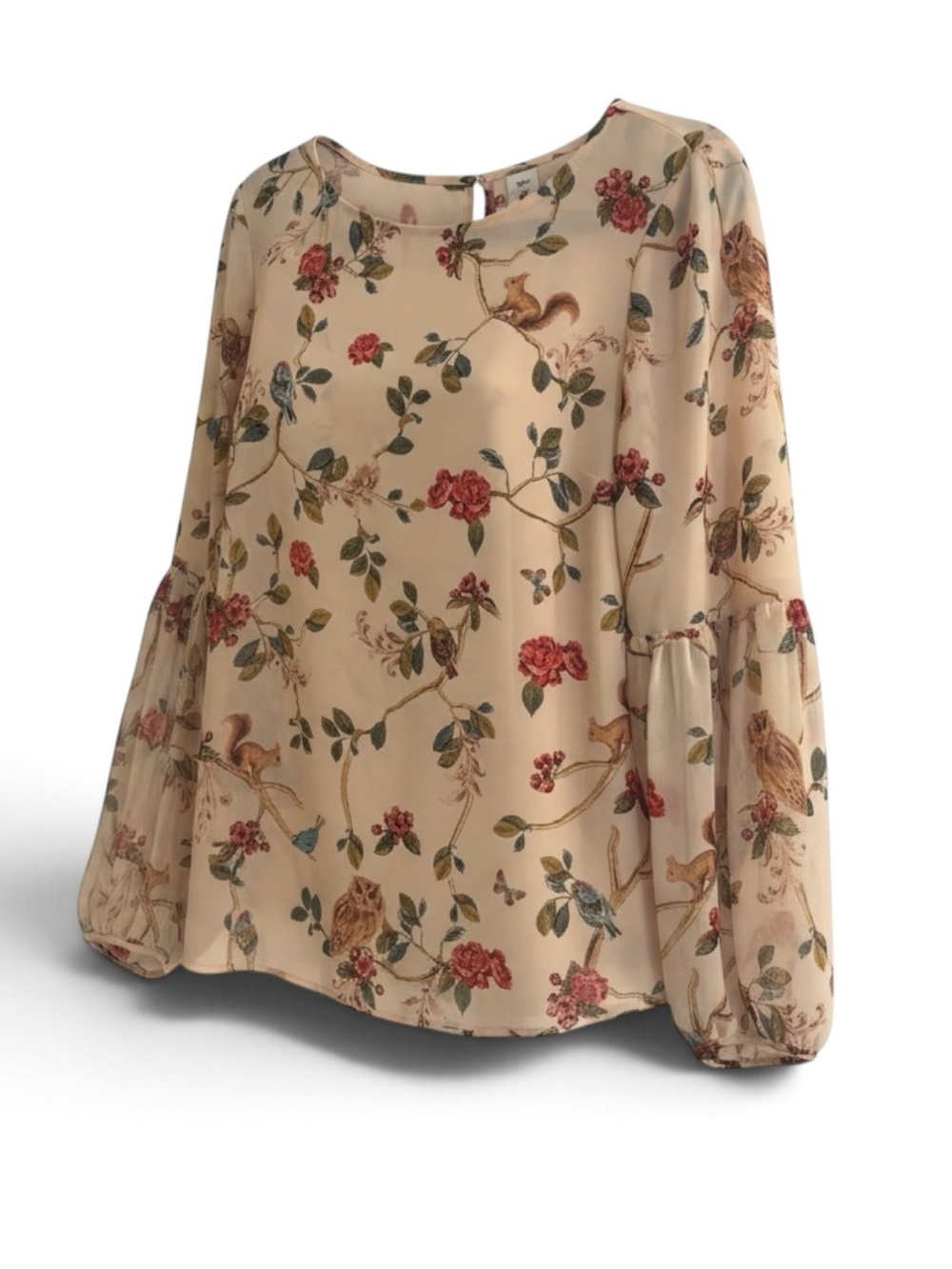 Disney x LC Lauren Conrad Snow White Woodland Creatures Blouse Size Large